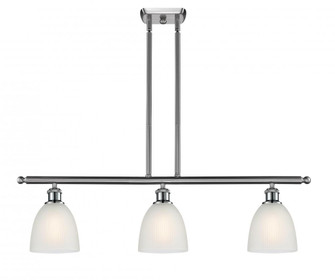 Castile - 3 Light - 36 inch - Brushed Satin Nickel - Stem hung - Island Light (3442|516-3I-SN-G381)