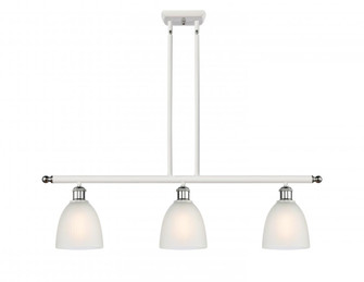 Castile - 3 Light - 36 inch - White Polished Chrome - Stem hung - Island Light (3442|516-3I-WPC-G381-LED)