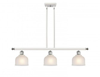 Dayton - 3 Light - 36 inch - White Polished Chrome - Cord hung - Island Light (3442|516-3I-WPC-G411-LED)