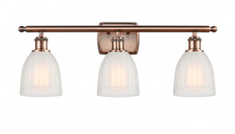 Brookfield - 3 Light - 26 inch - Antique Copper - Bath Vanity Light (3442|516-3W-AC-G441-LED)