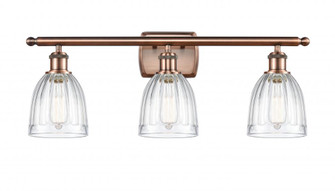 Brookfield - 3 Light - 26 inch - Antique Copper - Bath Vanity Light (3442|516-3W-AC-G442-LED)