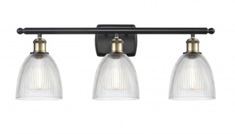 Castile - 3 Light - 26 inch - Black Antique Brass - Bath Vanity Light (3442|516-3W-BAB-G382-LED)