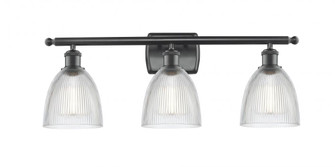 Castile - 3 Light - 26 inch - Matte Black - Bath Vanity Light (3442|516-3W-BK-G382)