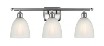 Castile - 3 Light - 26 inch - Brushed Satin Nickel - Bath Vanity Light (3442|516-3W-SN-G381-LED)