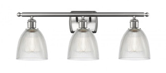 Castile - 3 Light - 26 inch - Brushed Satin Nickel - Bath Vanity Light (3442|516-3W-SN-G382-LED)