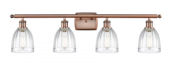 Brookfield - 4 Light - 36 inch - Antique Copper - Bath Vanity Light (3442|516-4W-AC-G442-LED)