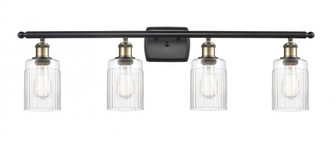 Hadley - 4 Light - 35 inch - Black Antique Brass - Bath Vanity Light (3442|516-4W-BAB-G342-LED)