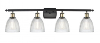 Castile - 4 Light - 36 inch - Black Antique Brass - Bath Vanity Light (3442|516-4W-BAB-G382)