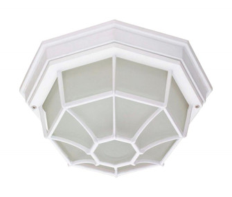 LED Spider Cage Fixture; White Finish with Frosted Glass (81|62/1419)