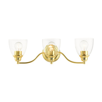 3 Lt Polished Brass Vanity Sconce (108|15133-02)