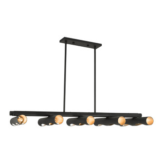 10 Lt Black Linear Chandelier (108|45898-04)