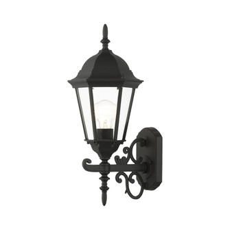 1 Lt Textured Black Outdoor Wall Lantern (108|7556-14)