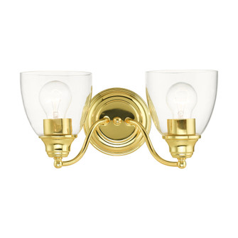 2 Lt Polished Brass Vanity Sconce (108|15132-02)