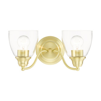 2 Lt Satin Brass Vanity Sconce (108|15132-12)