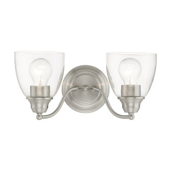 2 Lt Brushed Nickel Vanity Sconce (108|15132-91)