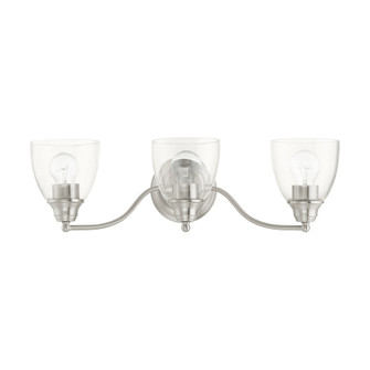 3 Lt Brushed Nickel Vanity Sconce (108|15133-91)