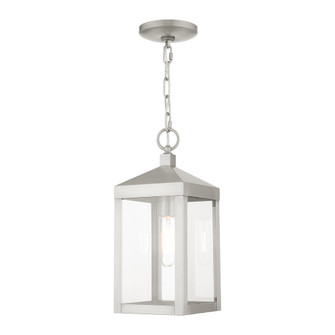1 Lt Brushed Nickel Outdoor Pendant Lantern (108|20591-91)