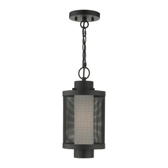 1 Lt Textured Black Pendant (108|20685-14)