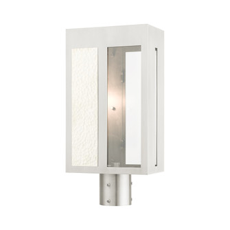 1 Lt Brushed Nickel Outdoor Post Top Lantern (108|27416-91)