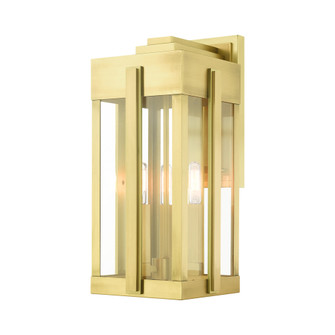3 Lt Natural Brass Outdoor Wall Lantern (108|27714-08)