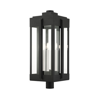 4 Lt Black Outdoor Post Top Lantern (108|27719-04)