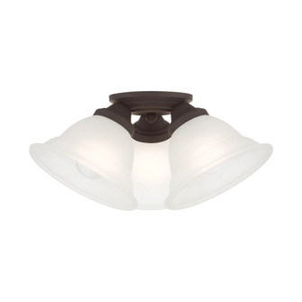 3 Lt Bronze Flush Mount (108|40727-07)