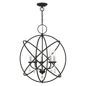 5 Lt Black Chandelier (108|40905-04)