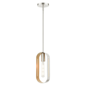 1 Lt Brushed Nickel Pendant (108|45761-91)