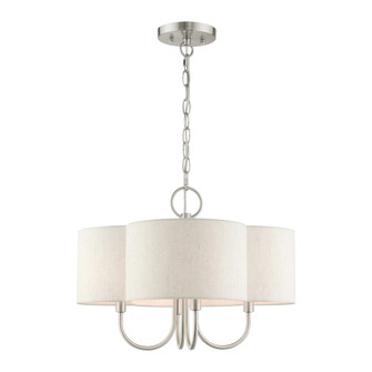 4 Lt Brushed Nickel Chandelier (108|45806-91)