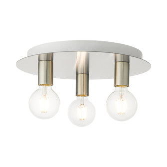 3 Lt Brushed Nickel Flush Mount (108|45873-91)