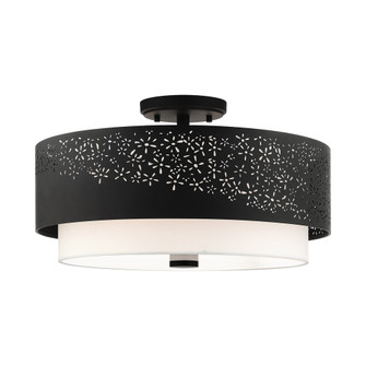 4 Lt Black Semi Flush (108|46269-04)