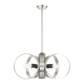 6 Lt Brushed Nickel Chandelier (108|46425-91)