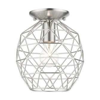1 Lt Brushed Nickel Flush Mount (108|46598-91)