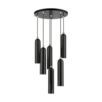 6 Lt Shiny Black Pendant (108|46756-68)