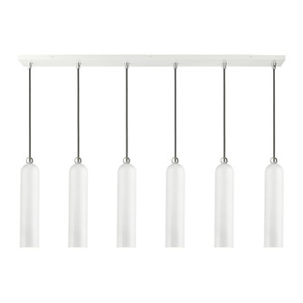 6 Lt Shiny White Finish  Linear Pendant (108|46757-69)