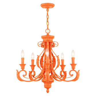5 Lt Shiny Orange Chandelier (108|49065-77)