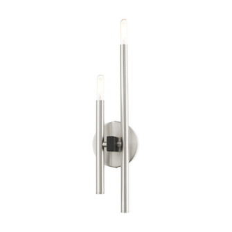 2 Lt Brushed Nickel  ADA Double Sconce (108|49342-91)