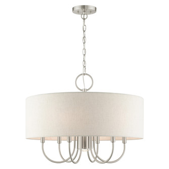 7 Lt Brushed Nickel Pendant Chandelier (108|49806-91)