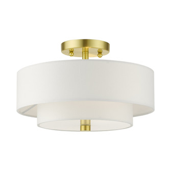 2 Lt Satin Brass Semi Flush (108|51042-12)