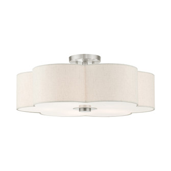 5 Lt Brushed Nickel Semi Flush (108|58068-91)