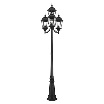 4 Lt Textured Black Outdoor Post Light (108|7557-14)