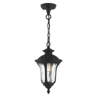 1 Lt Textured Black Outdoor Pendant Lantern (108|7849-14)