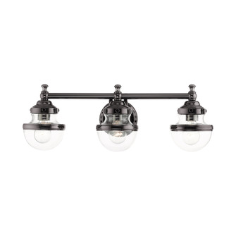 3 Lt Polished Black Chrome Bath Vanity (108|17413-46)