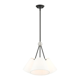 3 Lt Black Shaded Chandelier (108|40563-04)