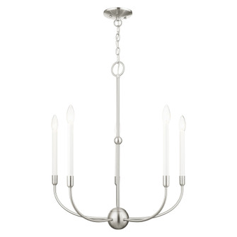 5 Lt Brushed Nickel Chandelier (108|46065-91)