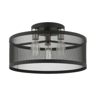 3 Lt Black Semi Flush Mount (108|46219-04)