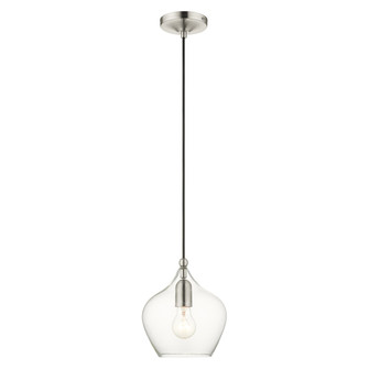 1 Lt Brushed Nickel Mini Pendant (108|49088-91)