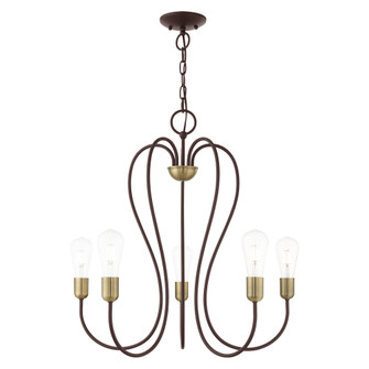 5 Lt Bronze Chandelier (108|41365-07)