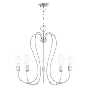 5 Lt Brushed Nickel Chandelier (108|41365-91)