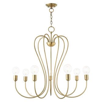 7 Lt Antique Brass Chandelier (108|41367-01)